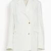Mani Denim Blazer In Ivory