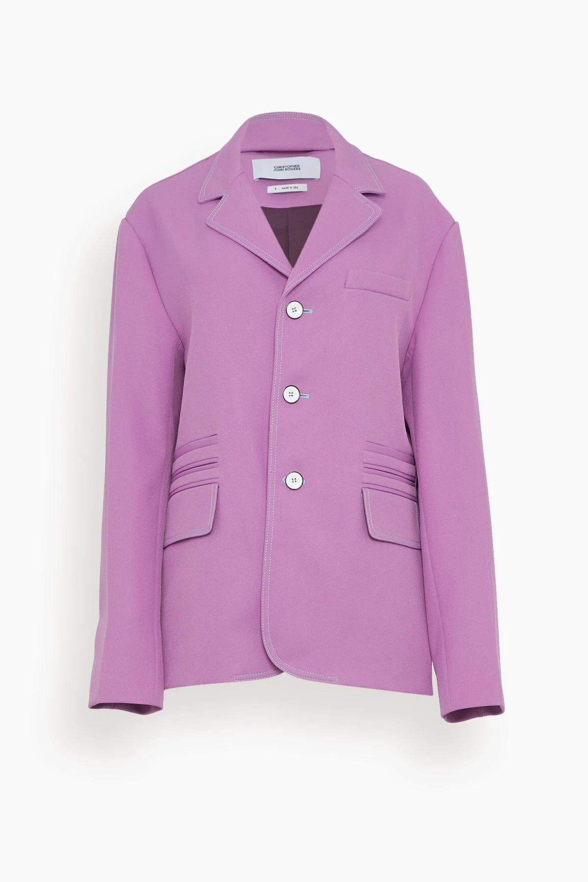 Oversized Unstructured Jacket In Grape 1 Oversized Unstructured Jacket In Grape