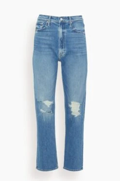 MOTHER High Waisted Study Hover Jean In Something To Reveal