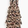 ULLA JOHNSON Dephne Dress In Obsidian