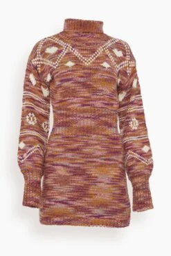 LoveShackFancy Pacifica Mini Dress In Rosewood