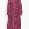 ULLA JOHNSON Helia Dress In Snap Dragon