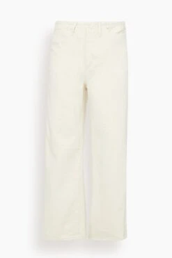 The Selvedge Jean Trouser In Rinsed Raw White