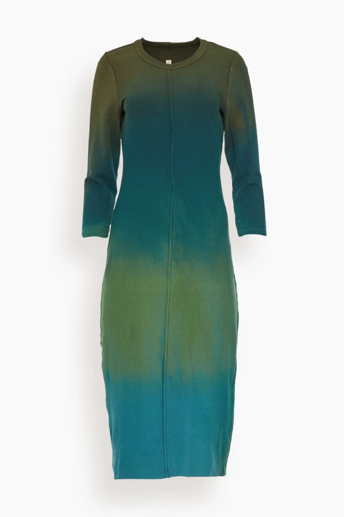 Heather Dress In Hunter Teal Stripes 1 Heather Dress In Hunter Teal Stripes