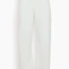 Toteme Twisted Seam Full Length Jean In Off White