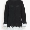 MM6 Maison Margiela Crewneck Sweater In Black