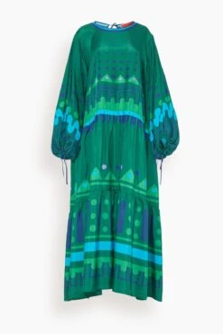 Vesta Dress In Handmade Dots Bordeaux Placee