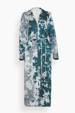 Dries Van Noten Dellas Dress In Petrol