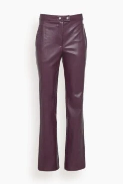 Dahlia Straight Leg Pant In Plum