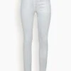 Rae High Rise Ankle Skinny Jean In Silver Foil