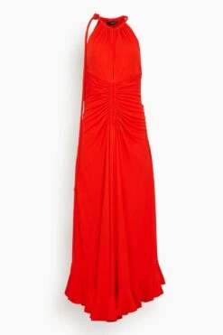 PROENZA SCHOULER Crepe Jersey Dress In Poppy