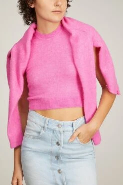 Amenita Sweater In Fluo Pink -Dries Van Noten Shop 290683 5