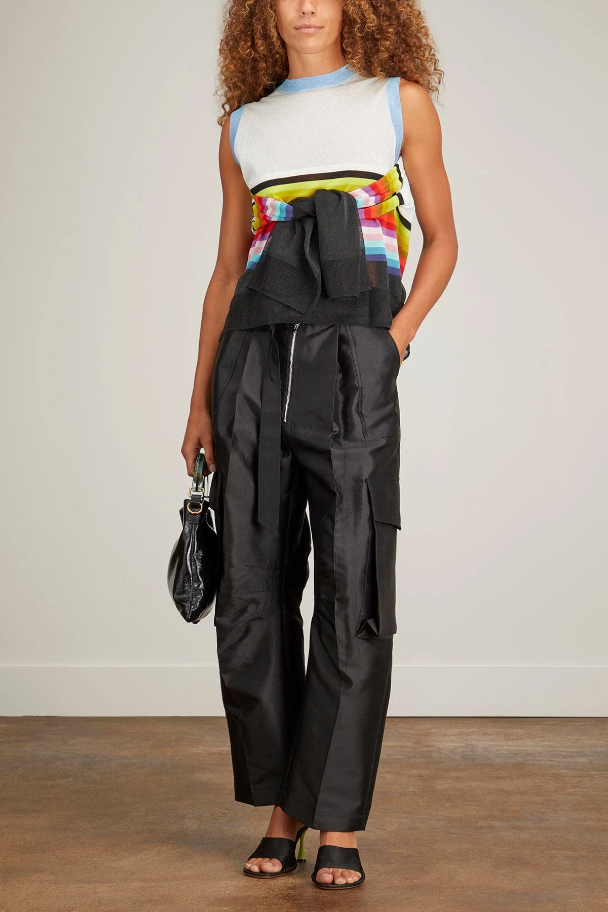 Two In One Sheer Cardigan In Rainbow Multi 2 Two In One Sheer Cardigan In Rainbow Multi - Image 2