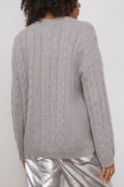 Vilma Sweater In Dove Grey -Dries Van Noten Shop 293735 3