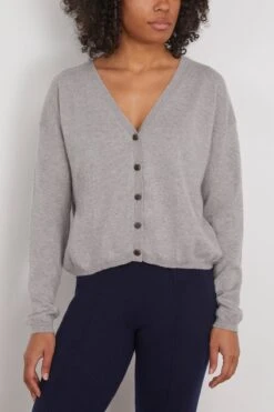 Abby Cardigan In Dove Grey -Dries Van Noten Shop 293757 2