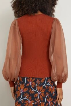 ULLA JOHNSON Sabrina Pullover In Redwood -Dries Van Noten Shop 297246 3