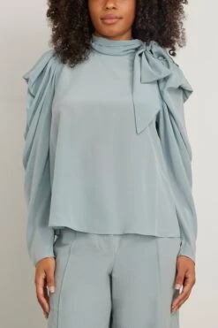 ULLA JOHNSON Brea Blouse In Agave -Dries Van Noten Shop 297389 2