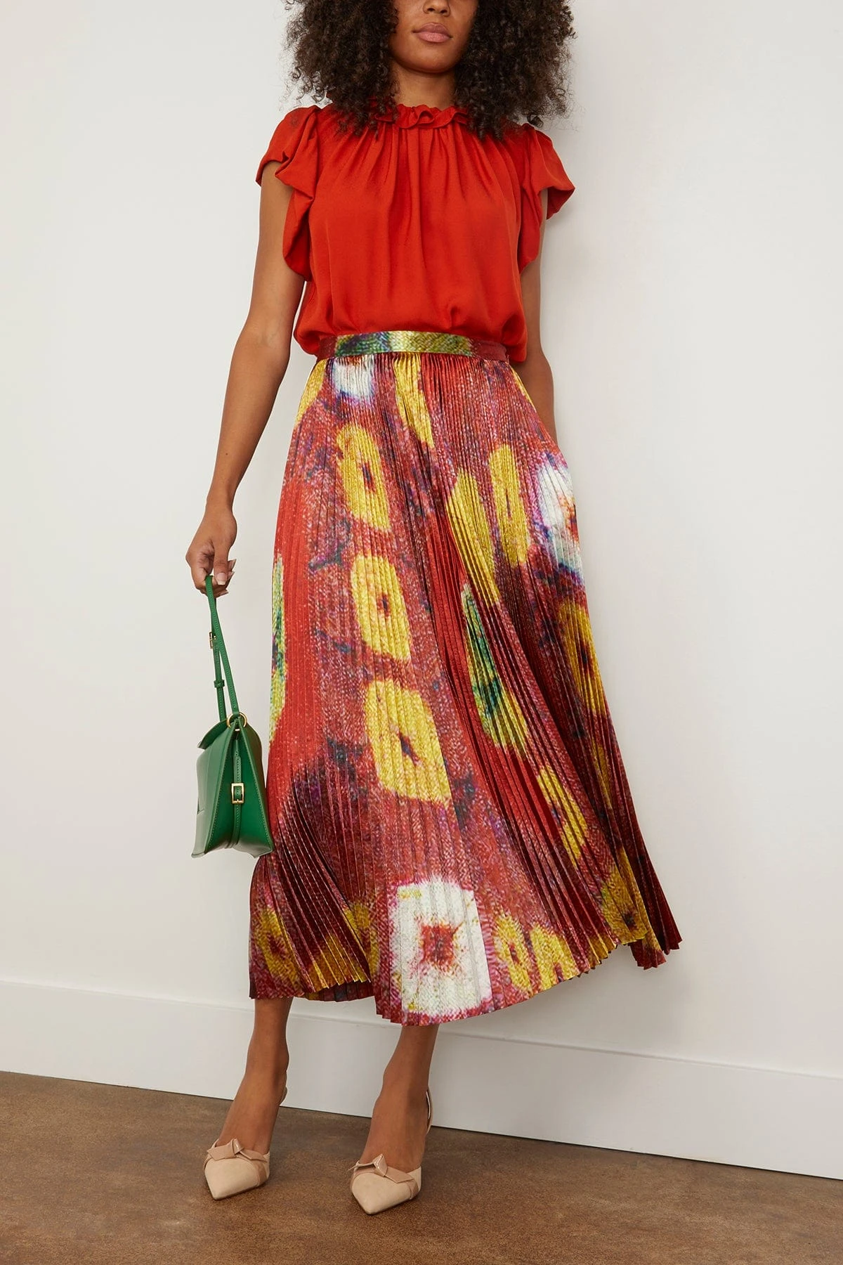 ULLA JOHNSON Monika Top In Red Oxide 2 ULLA JOHNSON Monika Top In Red Oxide - Image 2