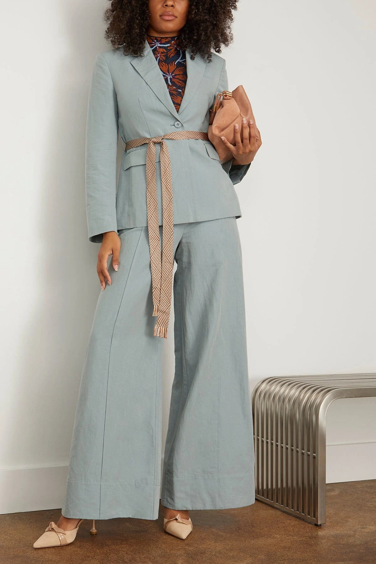 ULLA JOHNSON Ellery Jacket In Agave 2 ULLA JOHNSON Ellery Jacket In Agave - Image 2