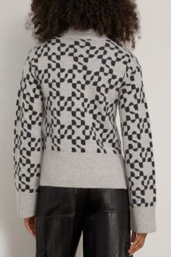 Charlenne Turtleneck Sweater In Heather Grey Charcoal 7 Charlenne Turtleneck Sweater In Heather Grey Charcoal -Dries Van Noten Shop 298179 3