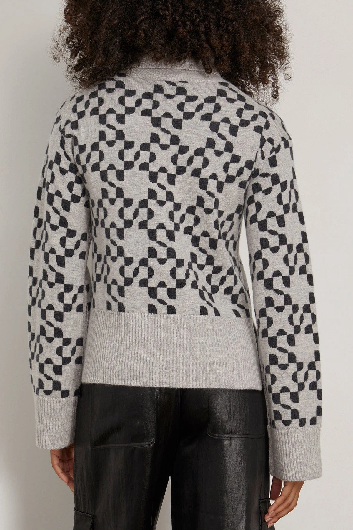 Charlenne Turtleneck Sweater In Heather Grey Charcoal 4 Charlenne Turtleneck Sweater In Heather Grey Charcoal - Image 4