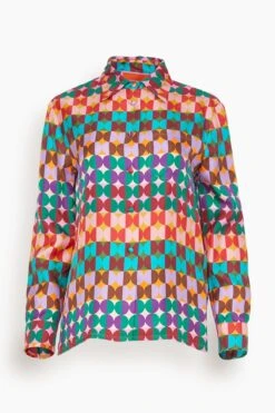 Boy Shirt In Mezzaluna Rainbow