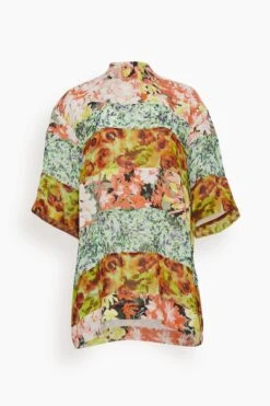 Dries Van Noten Carin Patch Shirt In Orange