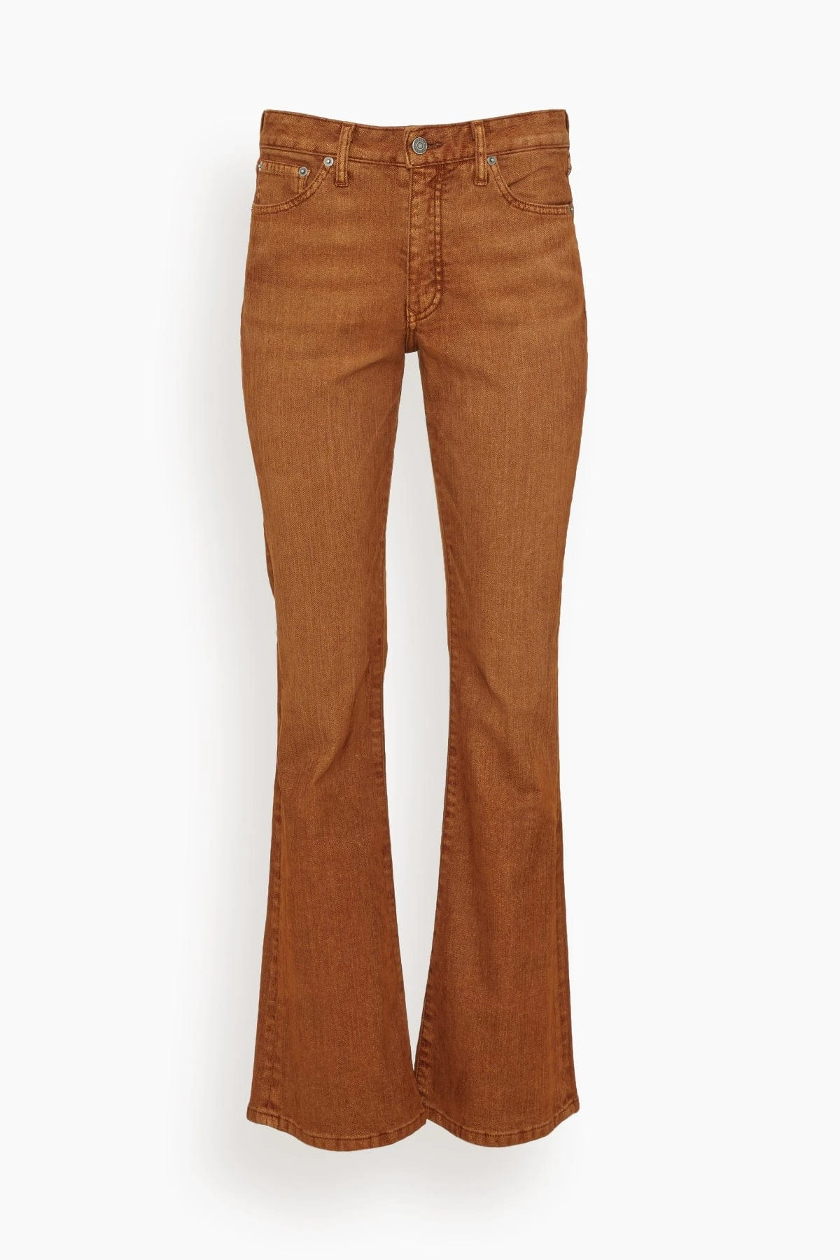 Camila Mid Rise Boot Cut Jean In Rust 1 Camila Mid Rise Boot Cut Jean In Rust