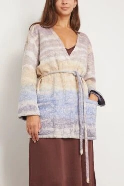 Quilted Overcoat In Rainbow Halo -Dries Van Noten Shop 300578 2