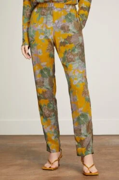 Dries Van Noten Palmira Pants In Mustard -Dries Van Noten Shop 306791 2