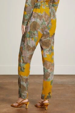 Dries Van Noten Palmira Pants In Mustard -Dries Van Noten Shop 306791 3