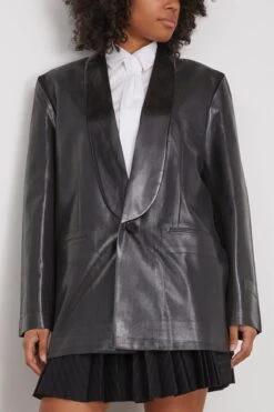 MM6 Maison Margiela Tuxedo Jacket In Black 6 MM6 Maison Margiela Tuxedo Jacket In Black -Dries Van Noten Shop 307218 2
