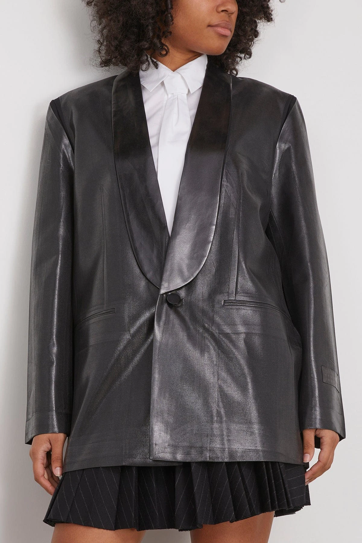 MM6 Maison Margiela Tuxedo Jacket In Black 3 MM6 Maison Margiela Tuxedo Jacket In Black - Image 3