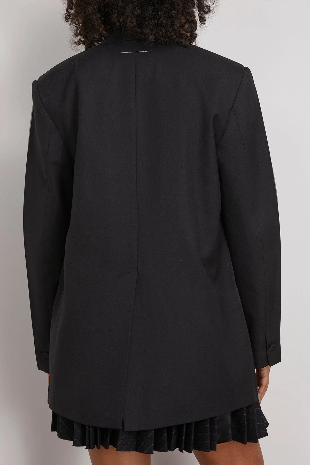 MM6 Maison Margiela Tuxedo Jacket In Black 4 MM6 Maison Margiela Tuxedo Jacket In Black - Image 4