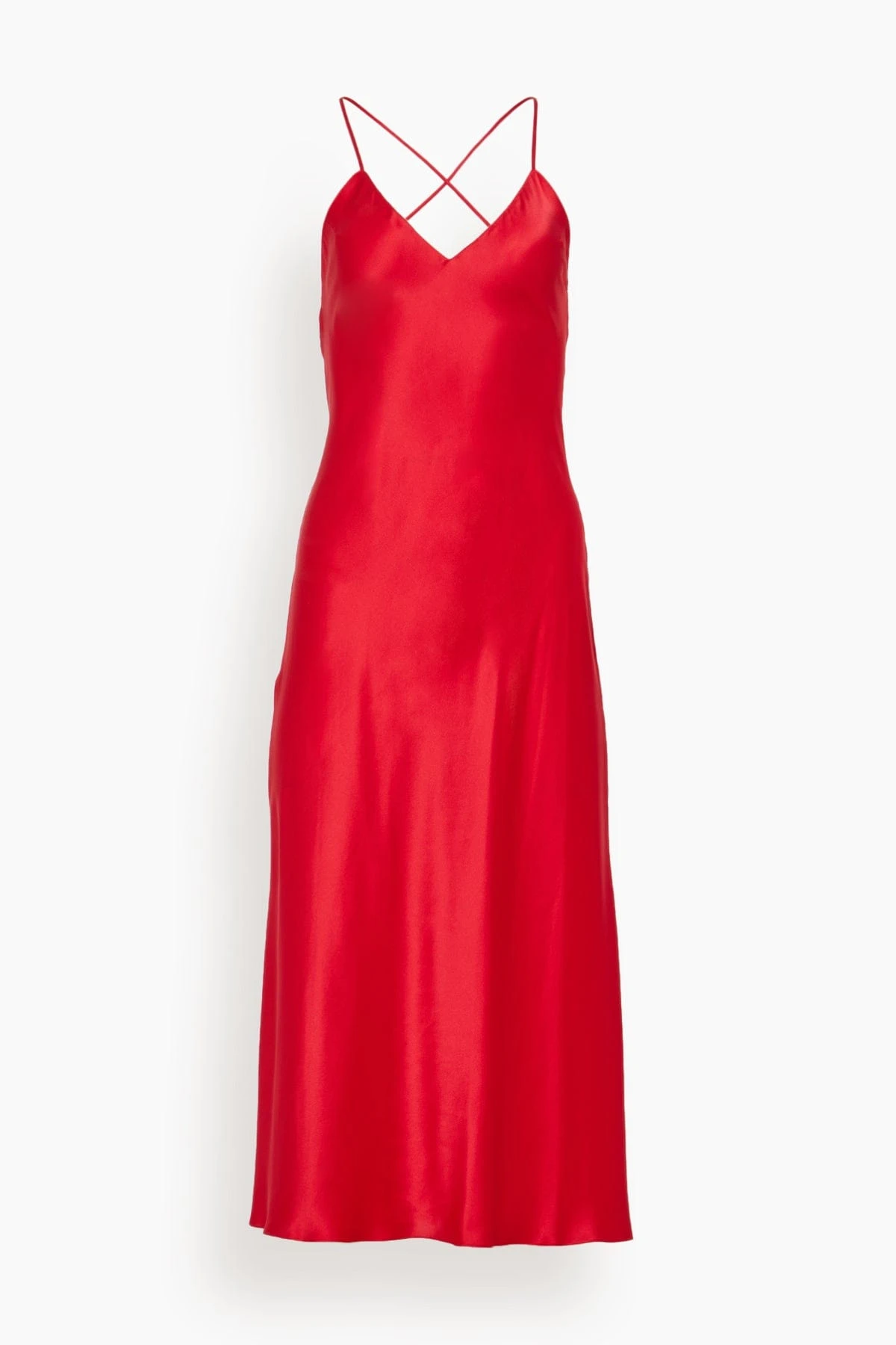 Open Cross Back Midi Slip Dress In Crimson Red 1 Open Cross Back Midi Slip Dress In Crimson Red
