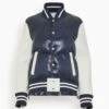 Sacai Padded Blouson In Navy/Off White