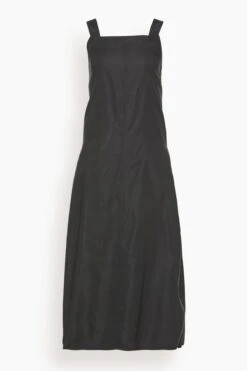 Lola Apron Dress In Black
