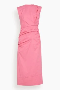 DOROTHEE SCHUMACHER Draped Sophistication Dress In Bright Pink