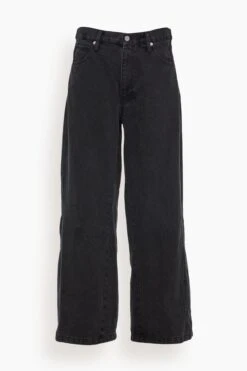 SEA Elena Denim Baggy Pants In Black