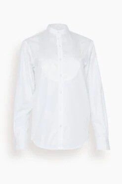 Romanciere Soie Silk Shirt In White