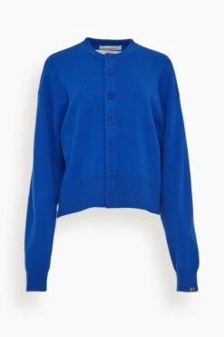 Chou Cardigan In Primary Blue