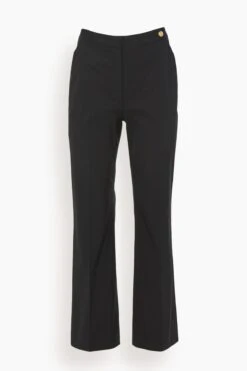 Stretch Poplin Trouser In Black