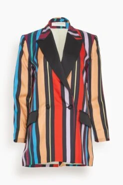 Pierre Jacket In Mix Rayures Usa