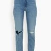 MOTHER High Waisted Rider Flood Jean In Wild And Wicked