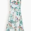 Printed Linen Long Dress In Day