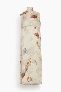 Dries Van Noten Daras Dress In Ecru