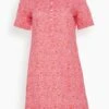 Short Sleeve Popover Dress In Poppy Day Liberty Print