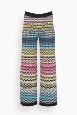 Missoni Trouser In Black Multicolor