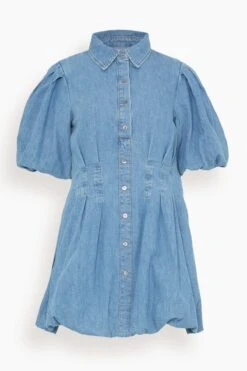 Ciara Denim Shirting Dress In Vatia