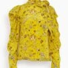 ULLA JOHNSON Brea Blouse In Mimosa